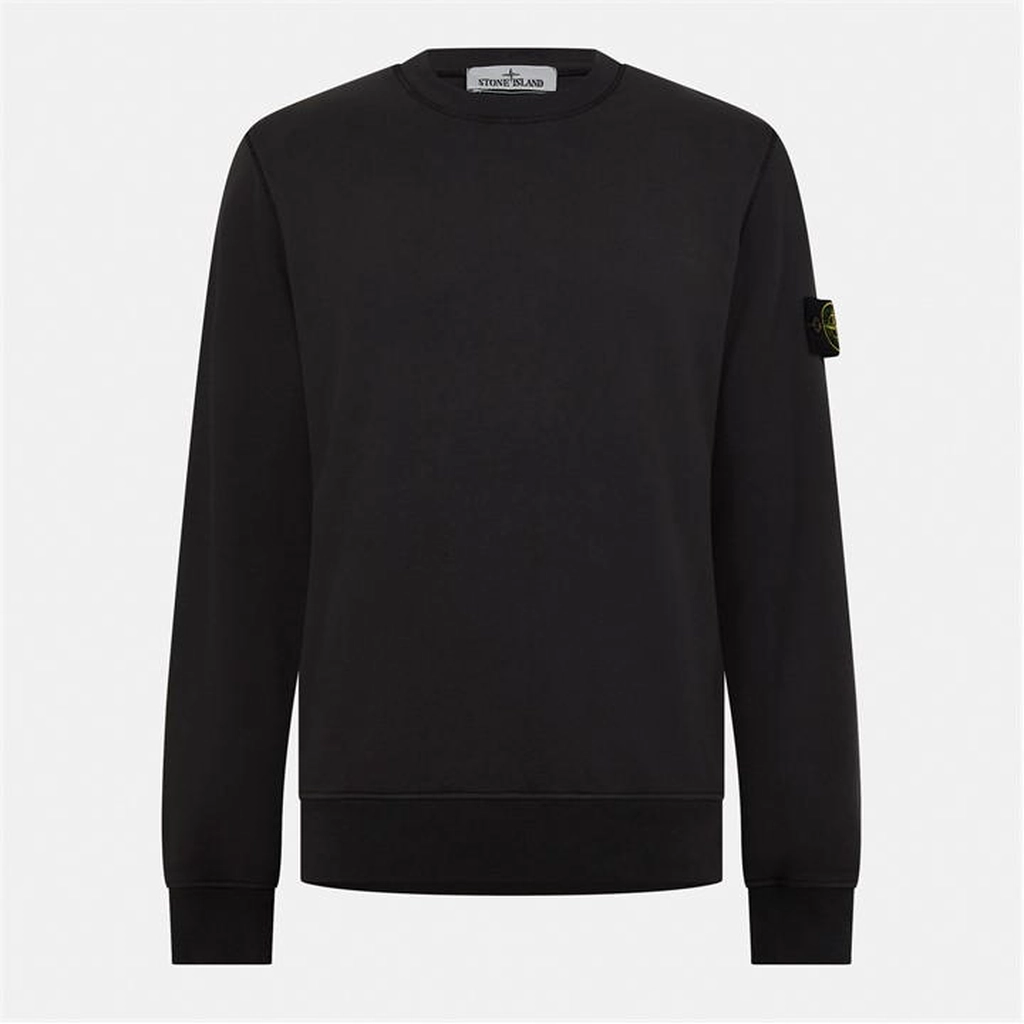 Stone Island Logo Crew Sweatshirt - Grey